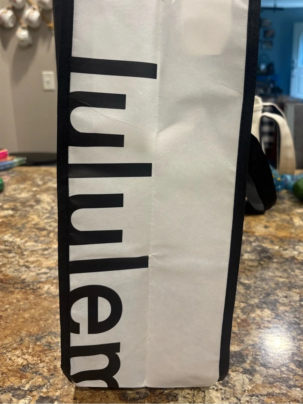 lululemon athletica Black Packable Tote with Logo
